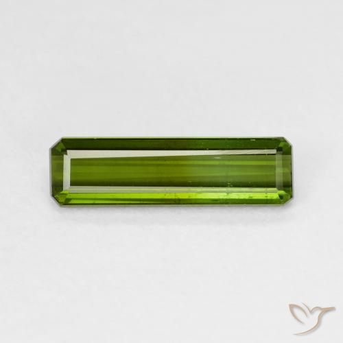 1.52ct Натуральный Землисто-зеленый Турмалин, Изумрудная огранка, Чистота VS