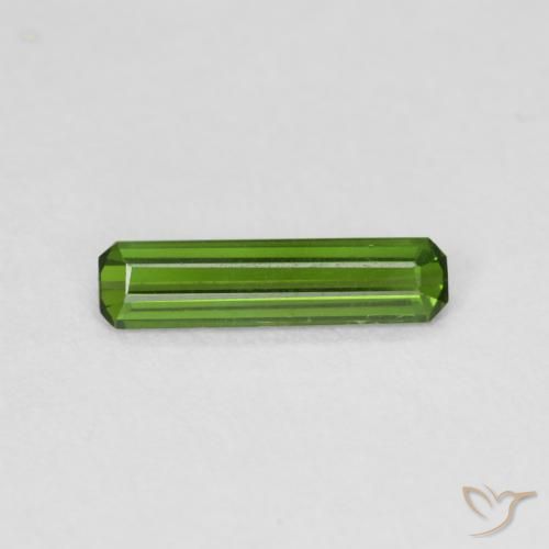 0.59ct Натуральный Водоросли зеленые Турмалин, Изумрудная огранка, Чистота VS