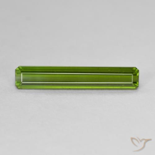 1.92ct Натуральный Землисто-зеленый Турмалин, Изумрудная огранка, Чистота VVS