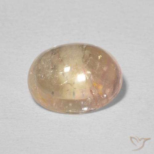 2.13ct Натуральный Оранжево-розовый Турмалин, Овал, Прозрачный