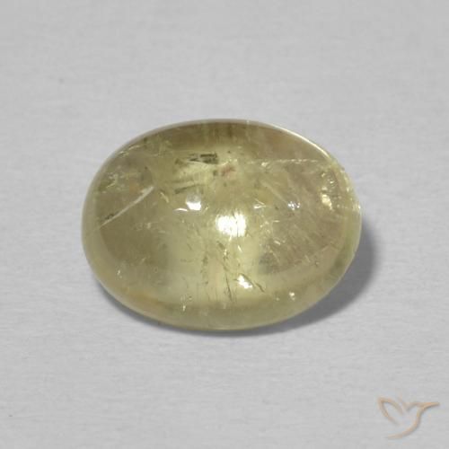 2.29ct Натуральный Светло-желтый Турмалин, Овал, Прозрачный