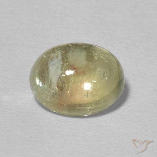 2.44ct Натуральный Желтовато-зеленый Турмалин, Овал, Прозрачный