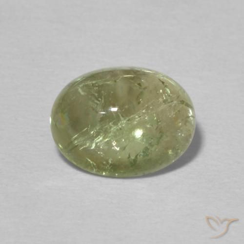 1.92ct Натуральный Теплый зеленый Турмалин, Овал, Прозрачный