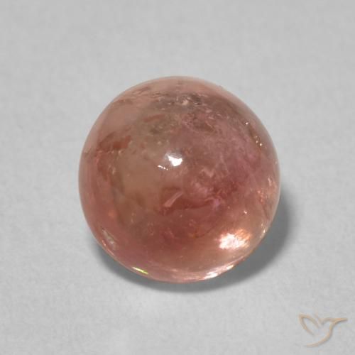 1.79ct Натуральный Оранжево-розовый Турмалин, Круглый, Прозрачный