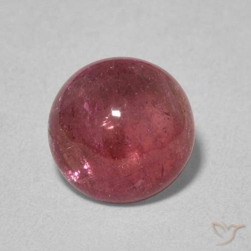 1.46ct Натуральный Оранжево-розовый Турмалин, Круглый, Прозрачный