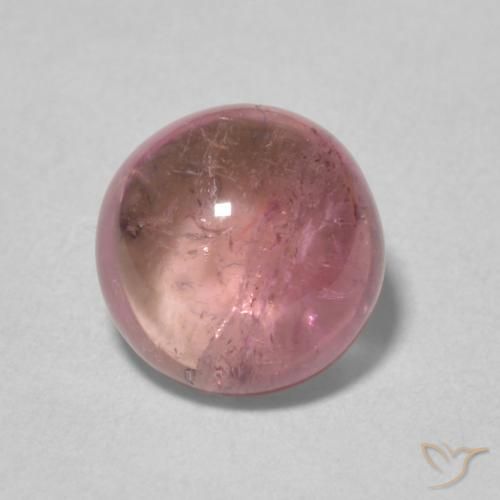 1.73ct Натуральный Светло-ярко-розовый Турмалин, Круглый, Прозрачный