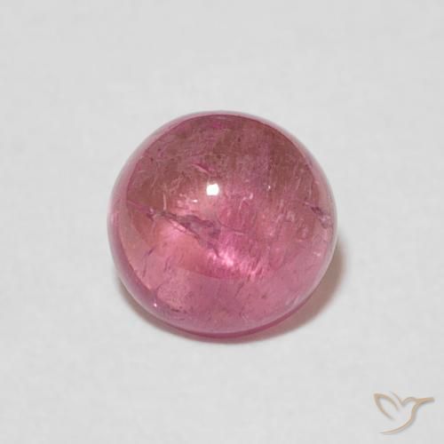 0.86ct Натуральный Жевательная резинка розовый Турмалин, Круглый, Прозрачный