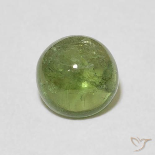 1.03ct Натуральный Земля зеленый Турмалин, Круглый, Прозрачный