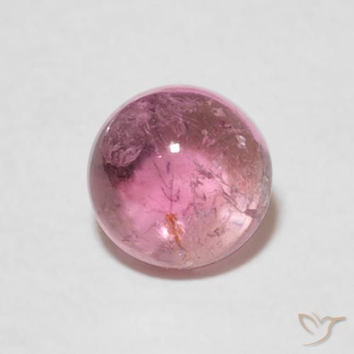 0.99ct Натуральный Светло-розовый Турмалин, Круглый, Прозрачный