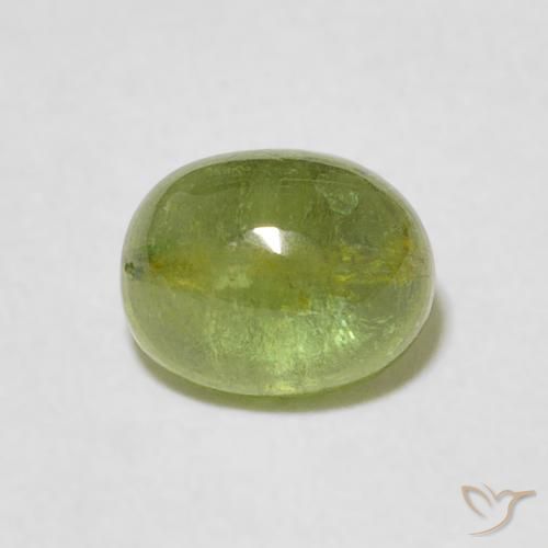 1.33ct Натуральный Средний зеленый Турмалин, Овал, Прозрачный