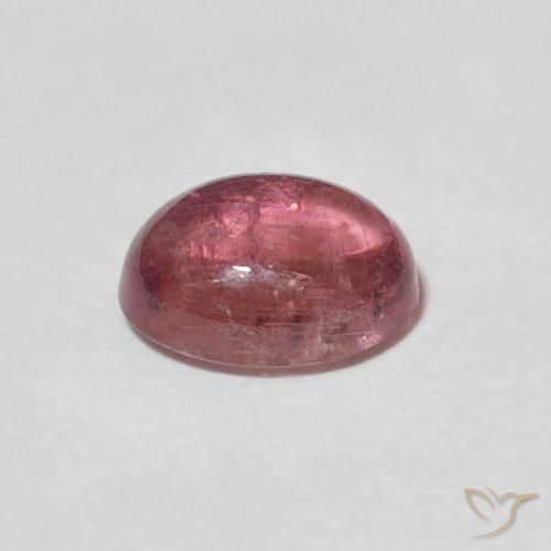 1.37 карата, натуральный Medium Dark-Pink Турмалин, Овал, Прозрачный