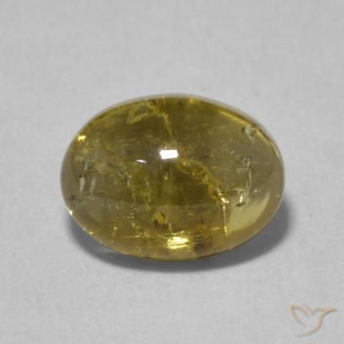 1.63ct Натуральный Золотой Турмалин, Овал, Прозрачный