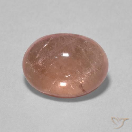 1.43ct Натуральный Оранжево-розовый Турмалин, Овал, Прозрачный
