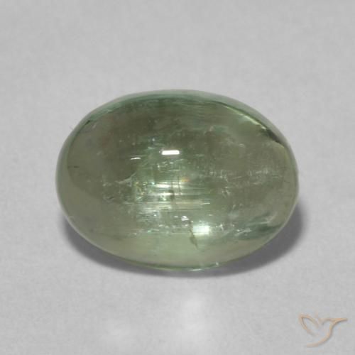 1.39ct Натуральный Medium Light-Green Турмалин, Овал, Прозрачный