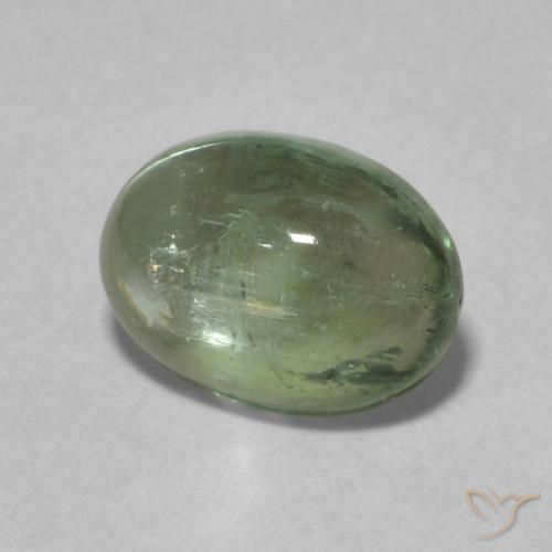 1.39 карата, натуральный Medium Light-Green Турмалин, Овал, Прозрачный