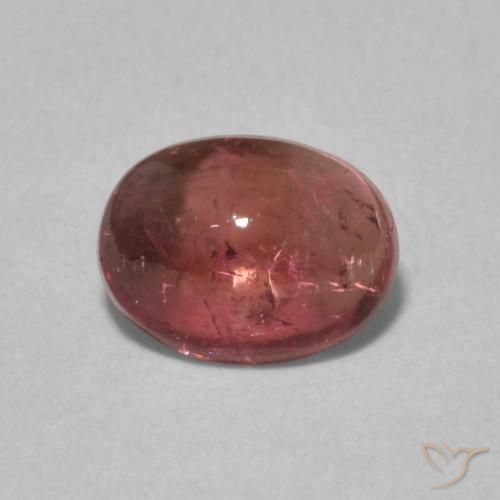 1.21ct Натуральный Оранжево-розовый Турмалин, Овал, Прозрачный