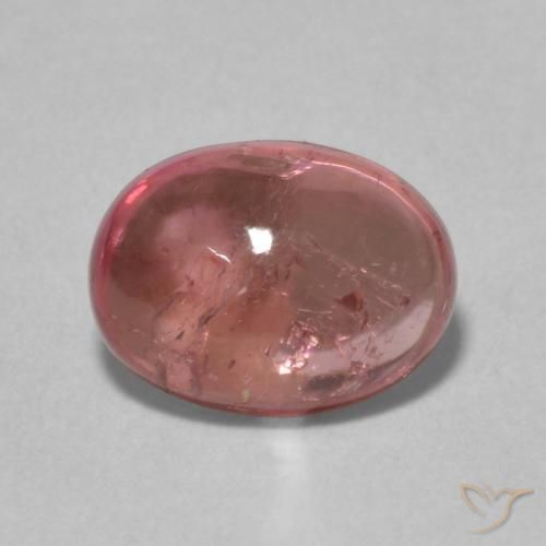 1.57ct Натуральный Темно-розовый Турмалин, Овал, Прозрачный
