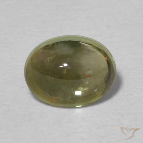 1.16ct Натуральный Коричневато-зеленый Турмалин, Овал, Прозрачный