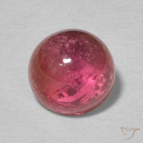 1.52ct Натуральный Темно-пурпурный Турмалин, Круглый, Прозрачный, Photo A