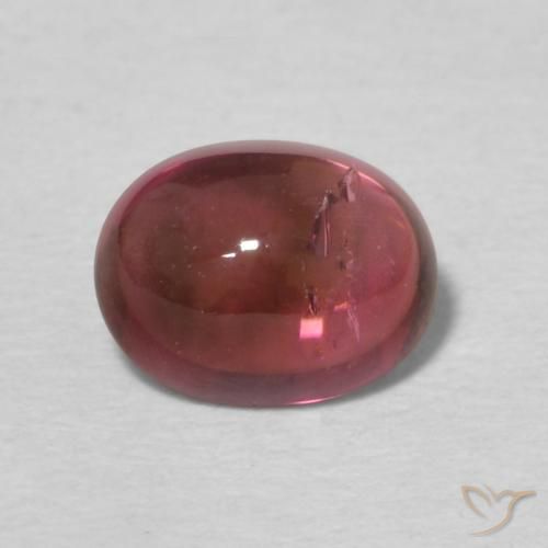 0.89ct Натуральный Темно-розовый Турмалин, Овал, Прозрачный