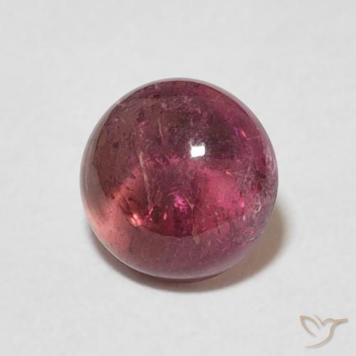 1.47 карата, натуральный Medium Dark-Red Турмалин, Круглый, Прозрачный