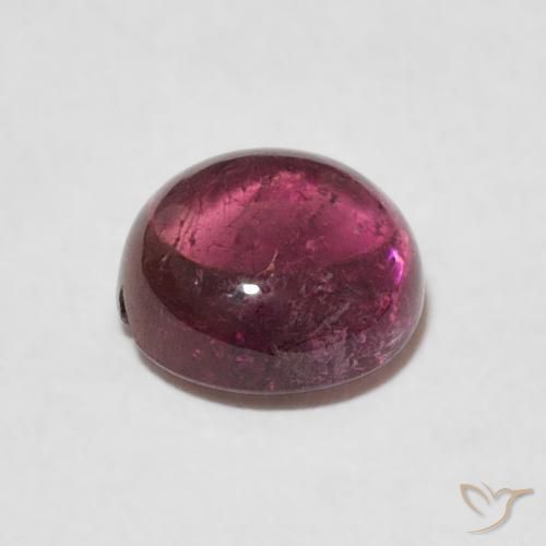 1.47 карата, натуральный Medium Dark-Red Турмалин, Круглый, Прозрачный