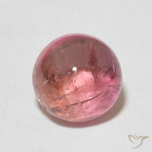 1.77ct Натуральный Пурпурно-вишнево-красный Турмалин, Круглый, Прозрачный