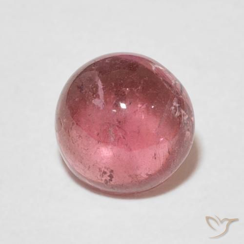 1.66ct Натуральный Средний розовый Турмалин, Круглый, Прозрачный