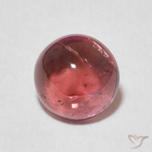 1.35ct Натуральный Светло-алый красный Турмалин, Круглый, Прозрачный