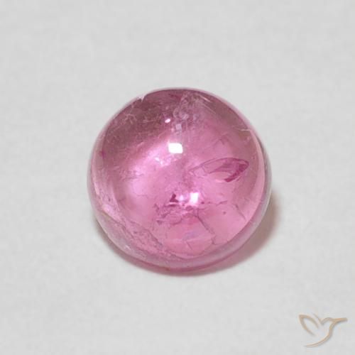 0.74ct Натуральный Темно-розовый Турмалин, Круглый, Прозрачный