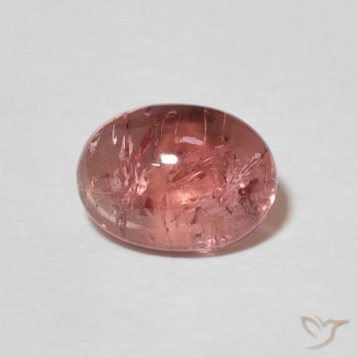 1.29ct Натуральный Малиново-розовый Турмалин, Овал, Прозрачный