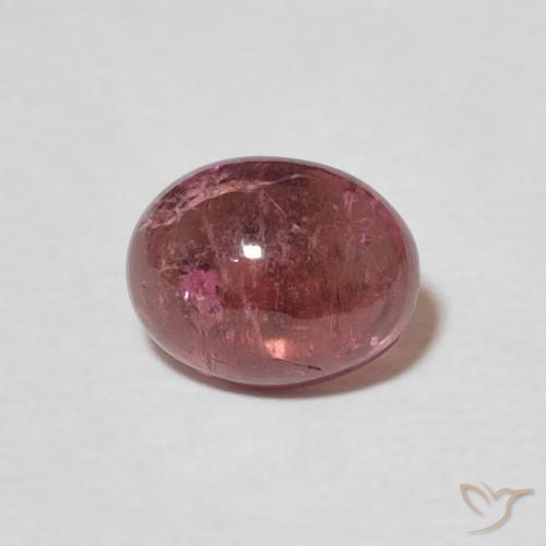 1.29ct Натуральный Пурпурно-вишнево-красный Турмалин, Овал, Прозрачный
