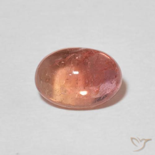 1.26ct Натуральный Малиново-розовый Турмалин, Овал, Прозрачный