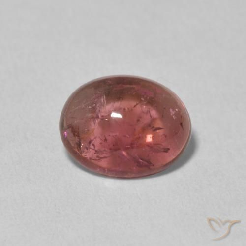 1.60ct Натуральный Темно-красный Турмалин, Овал, Прозрачный