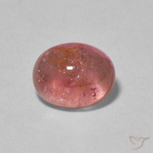 2.39ct Натуральный Малиново-розовый Турмалин, Овал, Прозрачный