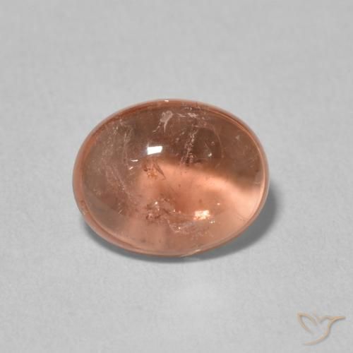 1.89ct Натуральный Оранжево-розовый Турмалин, Овал, Прозрачный