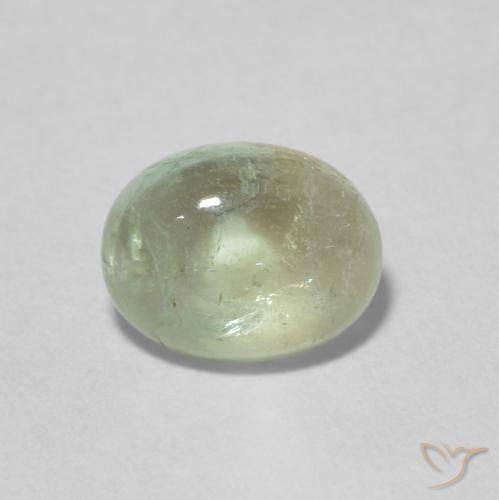1.52ct Натуральный Светло-зеленый Турмалин, Овал, Прозрачный