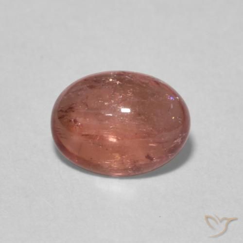 1.28ct Натуральный Medium Dark-Pink Турмалин, Овал, Прозрачный
