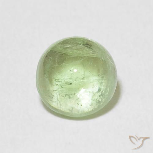 1.29ct Натуральный Очень светлый шалфейный зеленый Турмалин, Круглый, Прозрачный