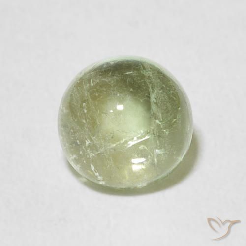 1.47ct Натуральный Светло-зеленый Турмалин, Круглый, Прозрачный