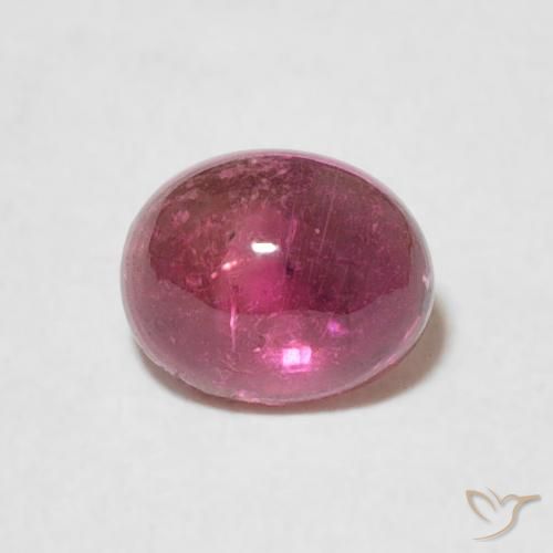0.79ct Натуральный Красновато-пурпурный Турмалин, Овал, Прозрачный