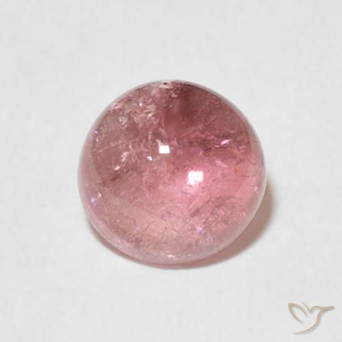 1.36ct Натуральный Жевательная резинка розовый Турмалин, Круглый, Прозрачный