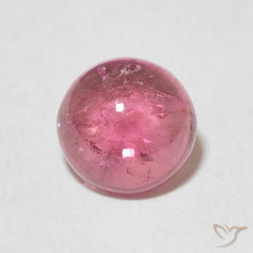 1.26ct Натуральный Средний розовый Турмалин, Круглый, Прозрачный