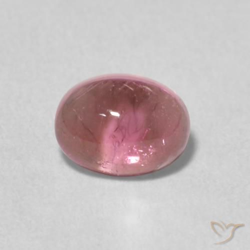 0.69ct Натуральный Насыщенный розовый Турмалин, Овал, Прозрачный