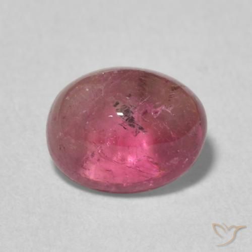 1.41ct Натуральный Темно-красный Турмалин, Овал, Прозрачный