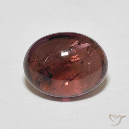 2.95ct Натуральный Medium Dark-Red Турмалин, Овал, Прозрачный