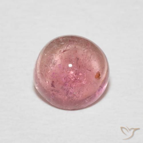 0.97ct Натуральный Насыщенный розовый Турмалин, Круглый, Прозрачный