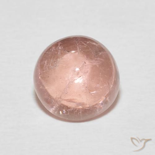 1.84ct Натуральный Землисто-розовый Турмалин, Круглый, Прозрачный