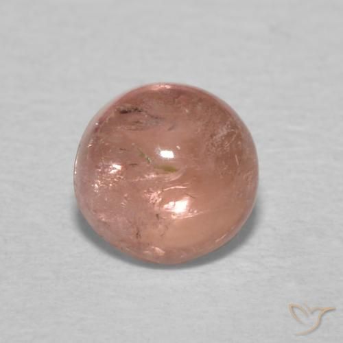 0.66ct Натуральный Грейпфрут розовый Турмалин, Круглый, Прозрачный