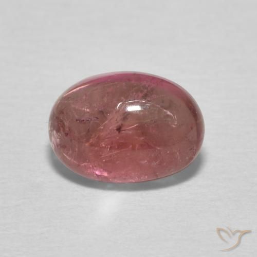1.34ct Натуральный Темно-розовый Турмалин, Овал, Прозрачный